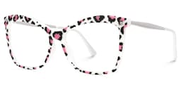 Isaebella Butterfly Animal Print Glasses1