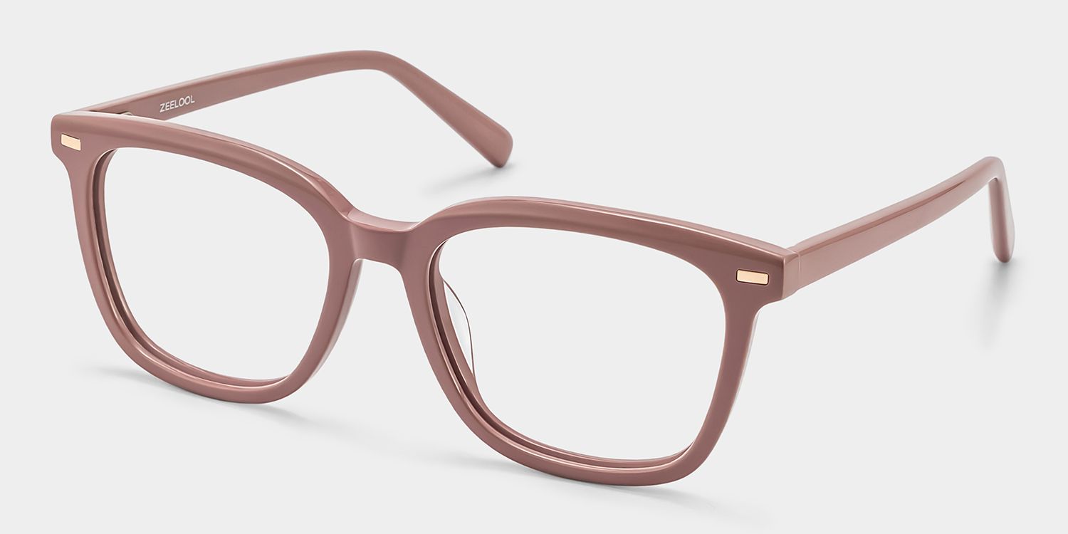 Lana Brown Square Acetate Frame Glasses for Women | ZEELOOL3
