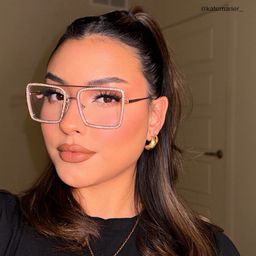 Diva Square Gold Glasses7