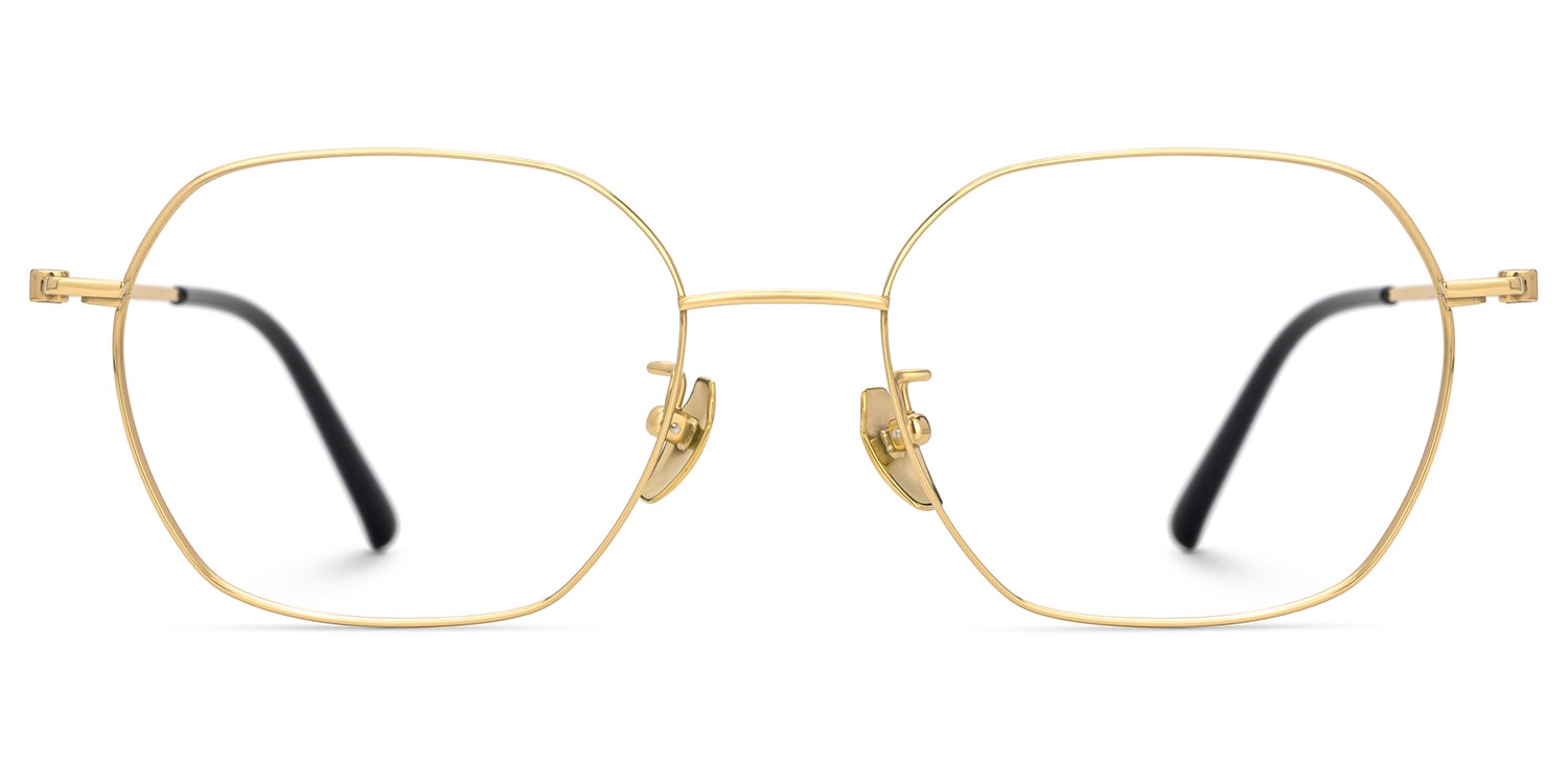Ardette Geometric Gold Glasses0