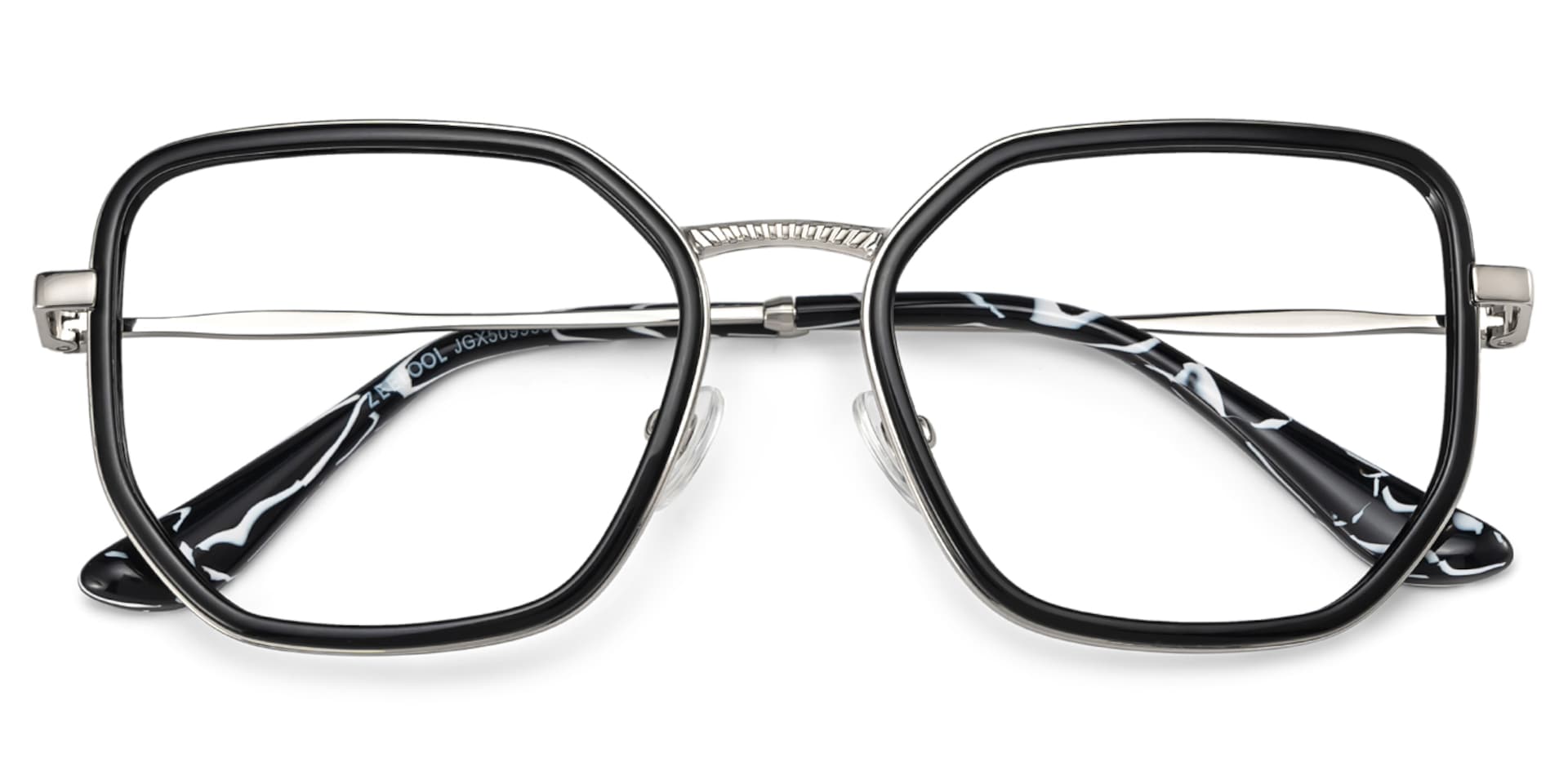 Levi Eyeglasses in Geometric Black Frame | Zeelool2