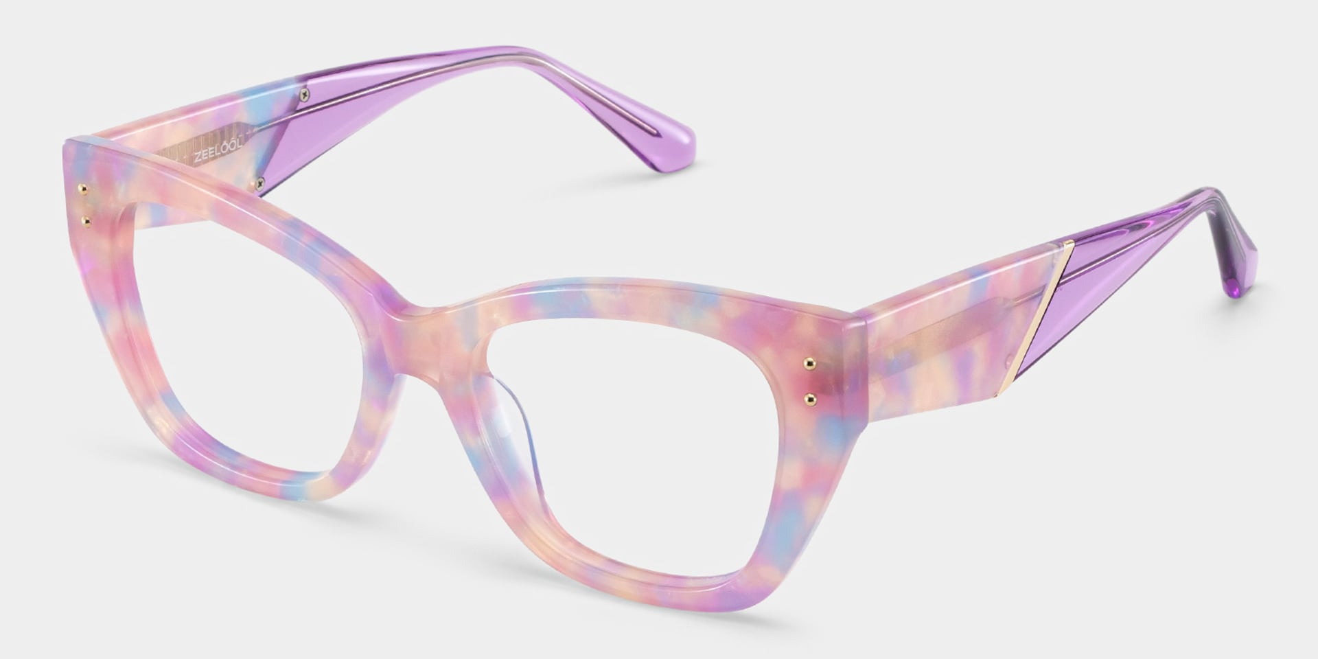 Skylar Purple Frame Glasses with Butterfly Frame Online | ZEELOOL6