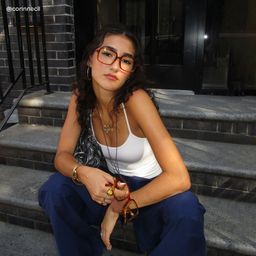 Beatrice Rectangle Yellow Glasses8