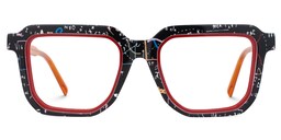 Zach Square Black Glasses0