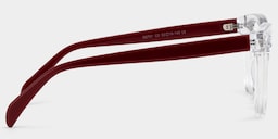 Scarlett Square Crystal Red Glasses4