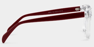 Scarlett Square Crystal Red Glasses4