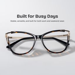 Yomary Cateye Tortoise Glasses0