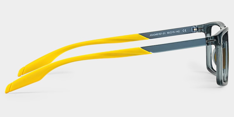 Active Blue Yellow Frame Glasses with Rectangle Frame Online | ZEELOOL3