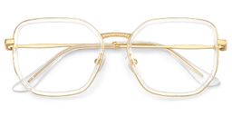 Levi Geometric Gold Glasses2