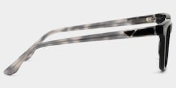 Travis Rectangle Black Glasses4