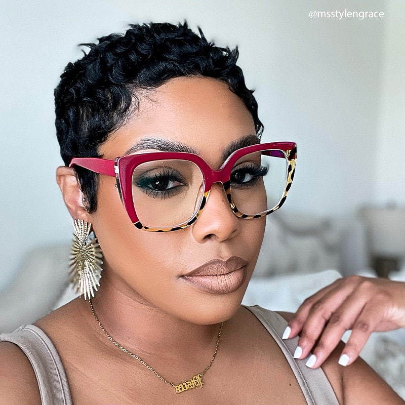 Carrero Square Two-Tone Glasses5