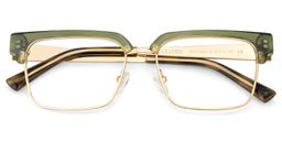 Gerena Browline Green Glasses2