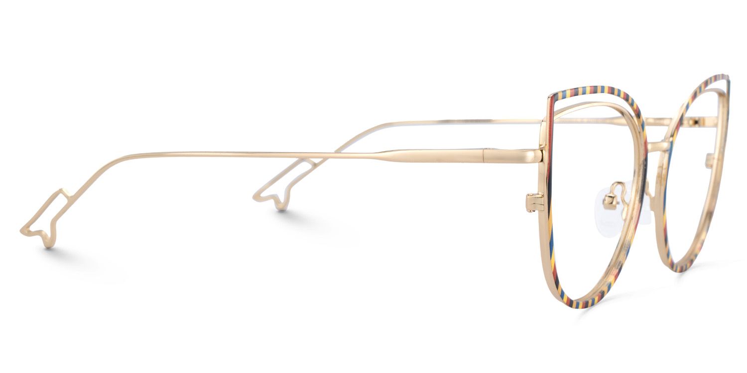 Spivey Cateye Metal Full Frame Eyeglasses | Zeelool4