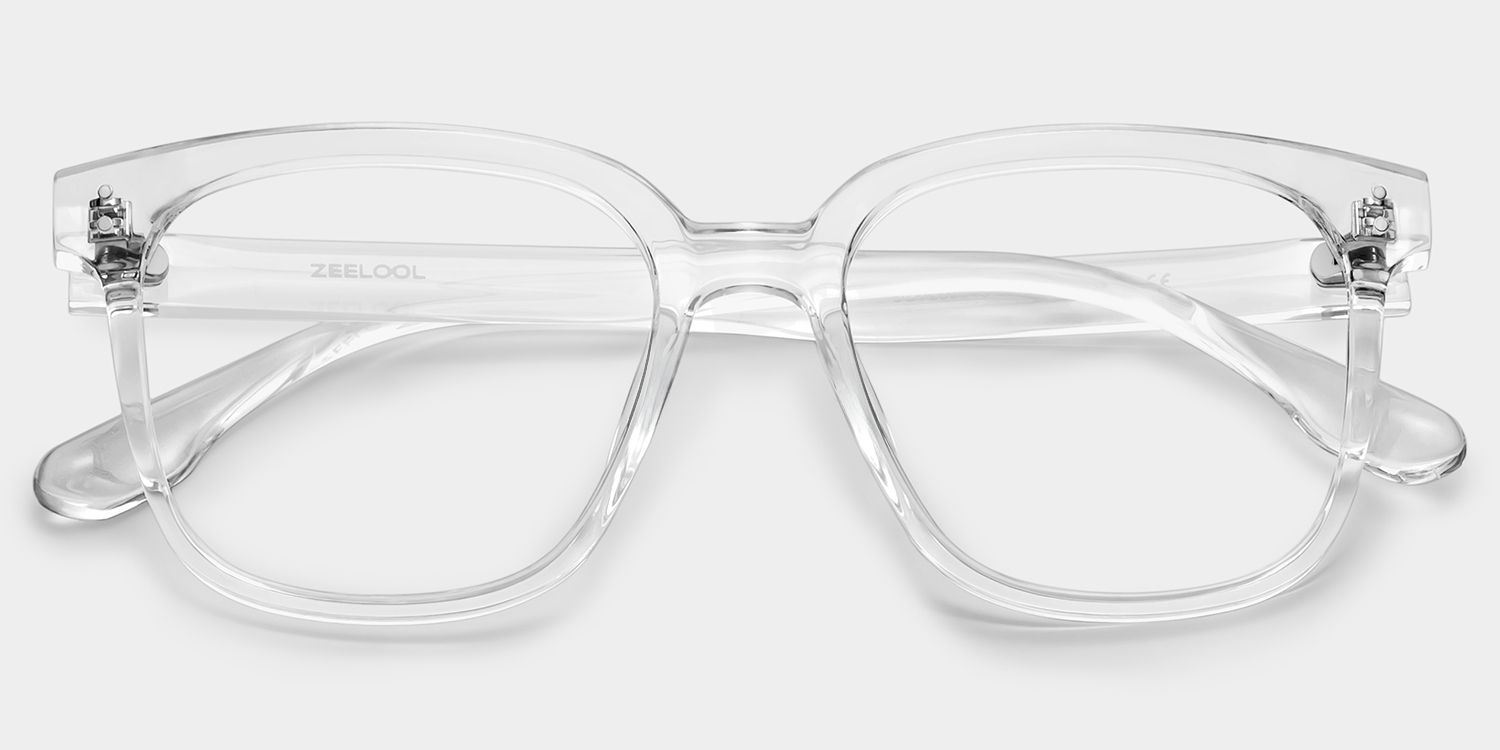 Oglesby Square Clear Blue Light Blocking Frame Glasses | ZEELOOL4