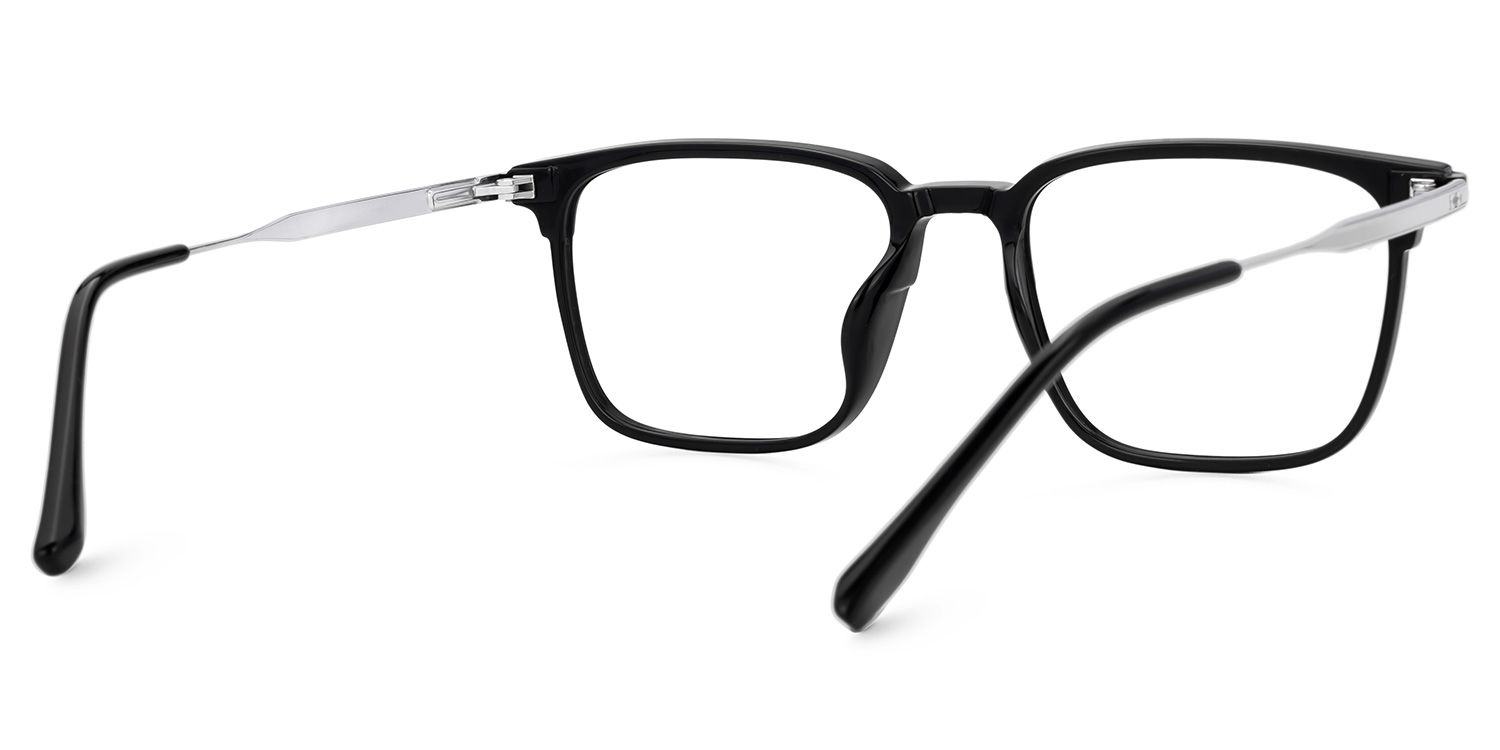 Roxy Rectangle Mixed-Materials Full-Frame Eyeglasses | Zeelool3