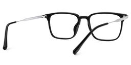 Roxy Rectangle Black Glasses3
