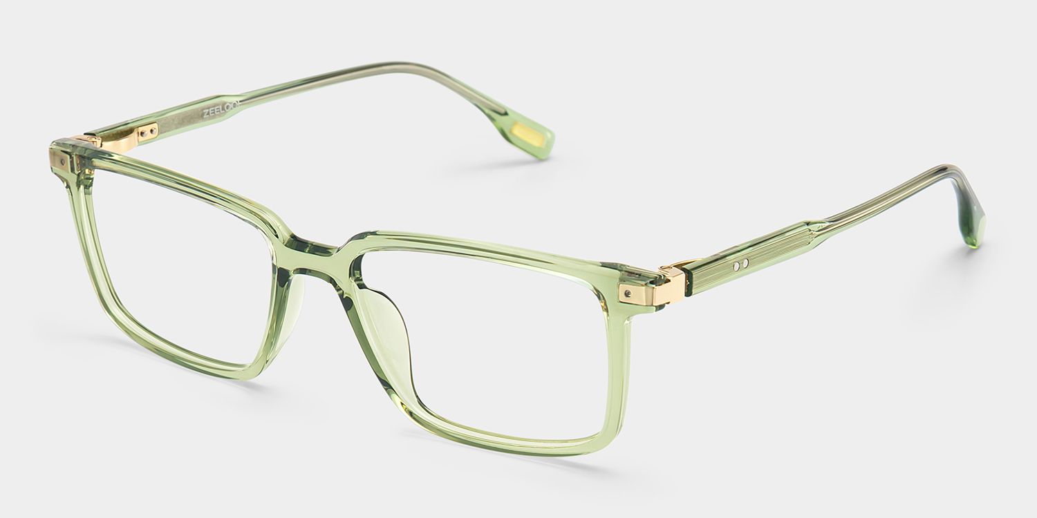 Cyrus Teal Glasses Frames for Men in Classic Style | ZEELOOL