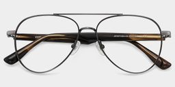 Aspen Black Aviator Glasses2
