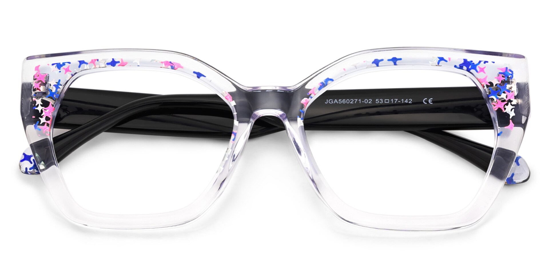 Butterfly Spectacle Frames With Crystal Color2