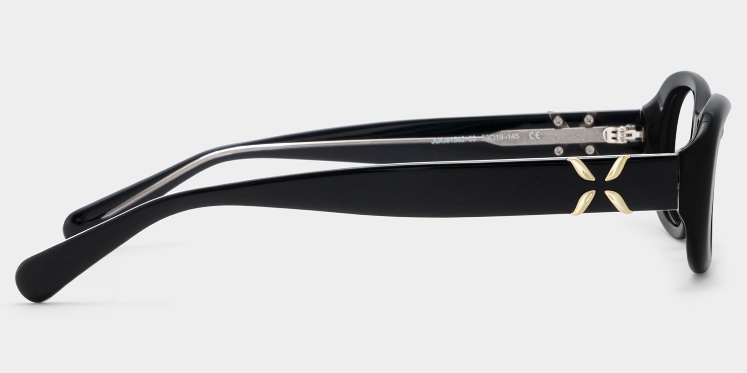 Catherine Black Oval Frame Glasses Online for Women | ZEELOOL4