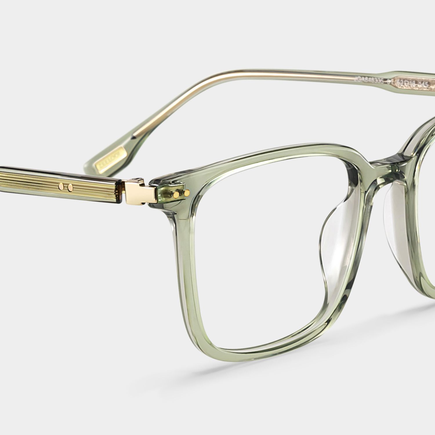 Zoe Green Frame Glasses with Square Frame Online | ZEELOOL8