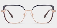 Grasso Square Two-Tone Glasses0