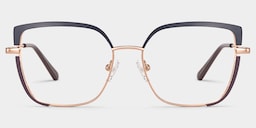 Grasso Square Two-Tone Glasses0