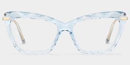 Juliet Light-Blue Rectangle Glasses0