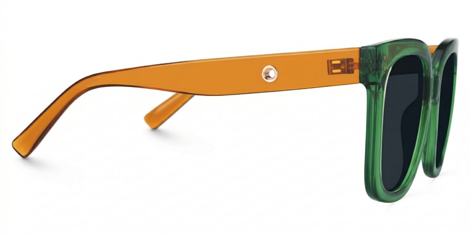 TR90 Ebony Eyeglasses, Ebony Square Glasses -Zeelool Glasses2