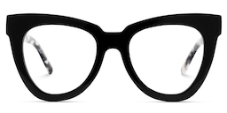 Yaser Cateye Black Glasses1