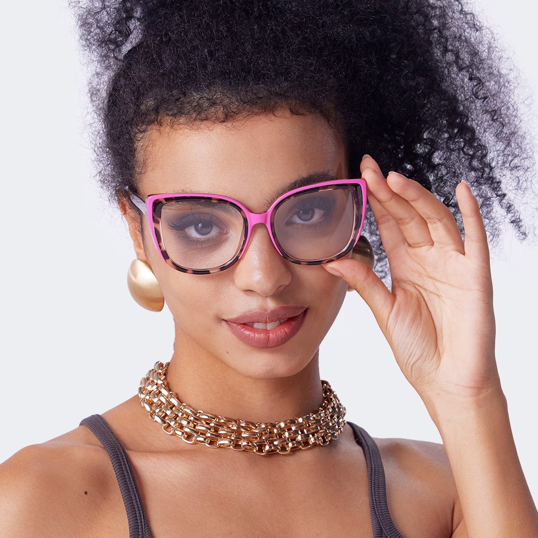 Fenn Cateye Pink Tortoise Glasses