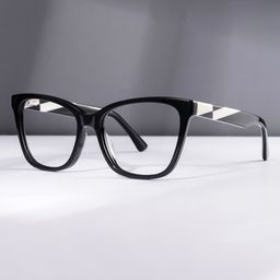 Shinana Cateye Black Glasses0