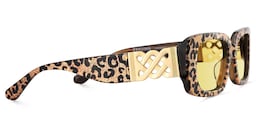 Jonas Rectangle Leopard Sunglasses3