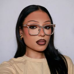 Shine Square Gold Glasses6