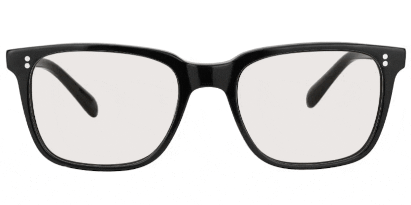 Lamont Rectangle Black Glasses