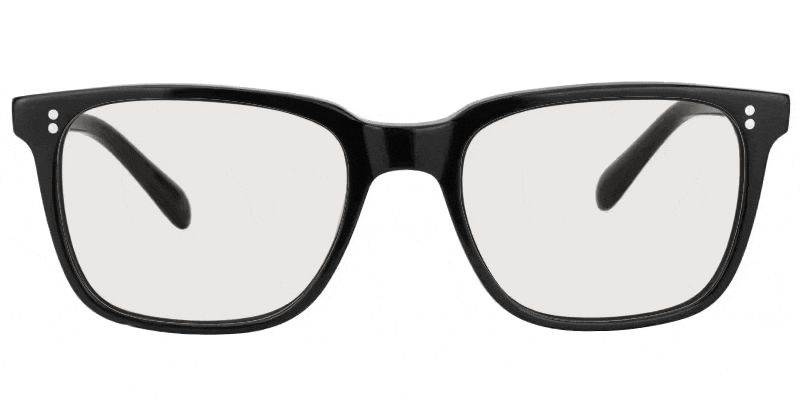 Lamont Rectangle Black Glasses