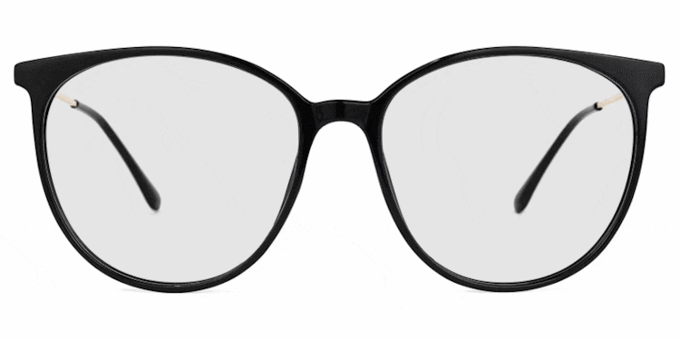 Chanty Round Black Glasses
