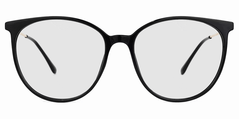 Chanty Round Black Glasses