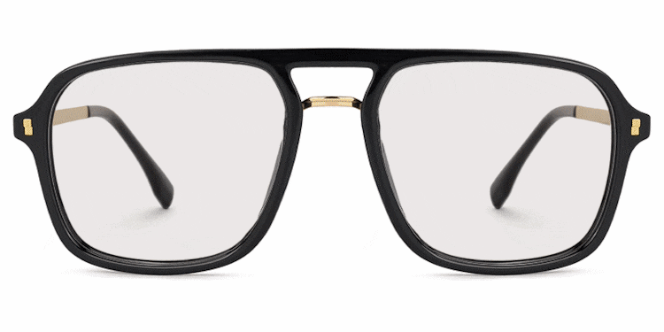 Kilworth Aviator Black Glasses