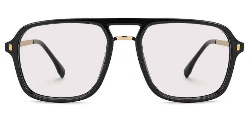 Kilworth Aviator Black Glasses