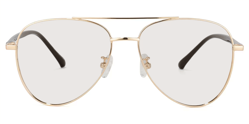 Paige Aviator Gold Glasses