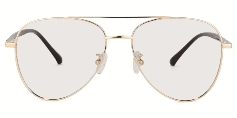 Paige Aviator Gold Glasses
