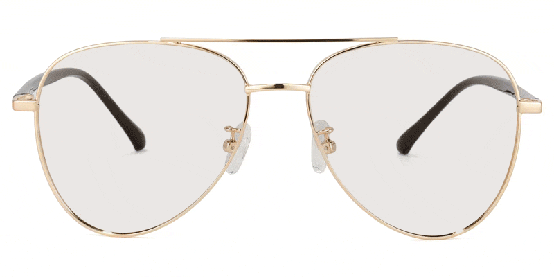 Paige Aviator Gold Glasses