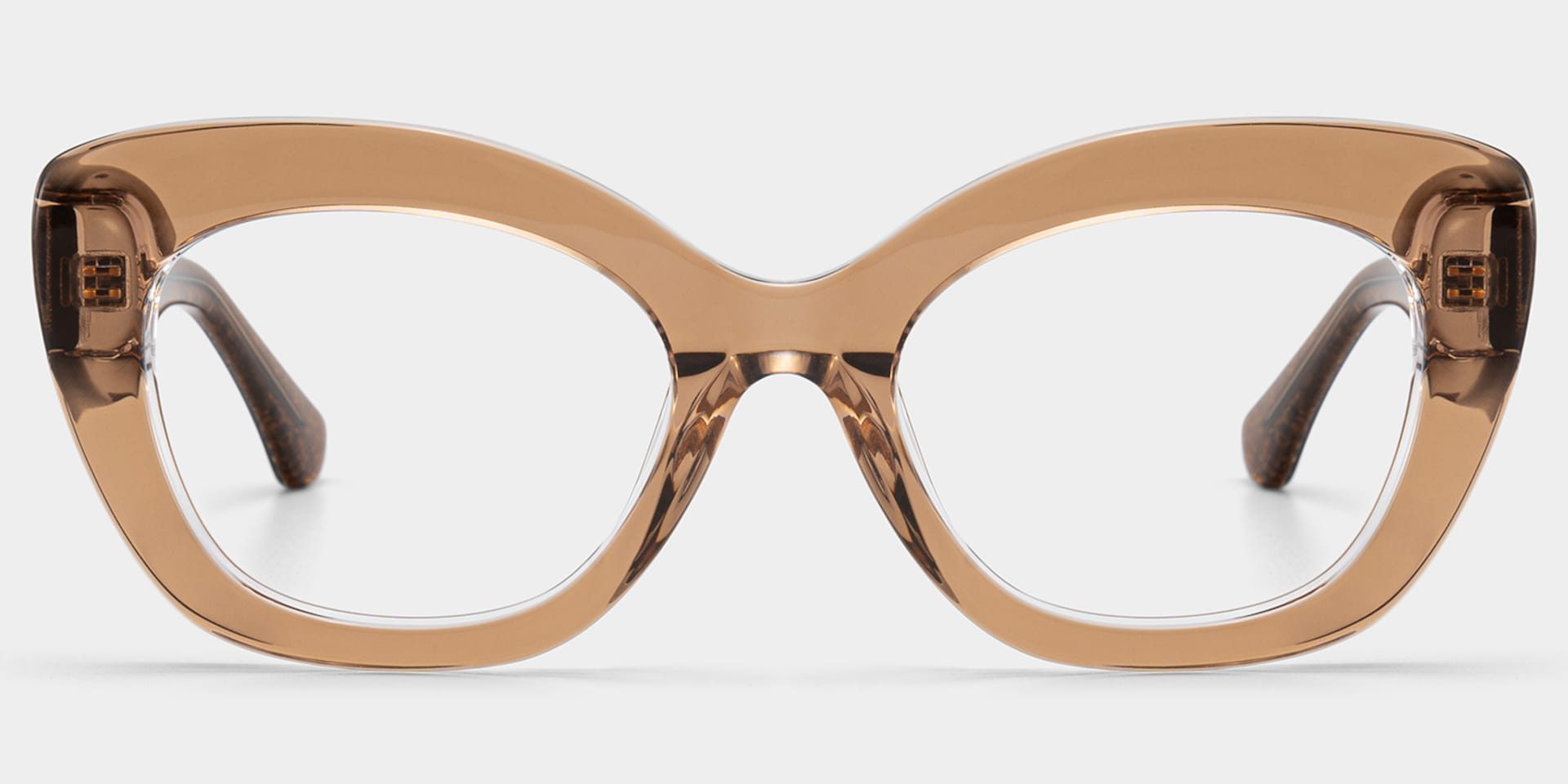 Mireille Butterfly Brown bling bling Eyeglass Frames | ZEELOOL2