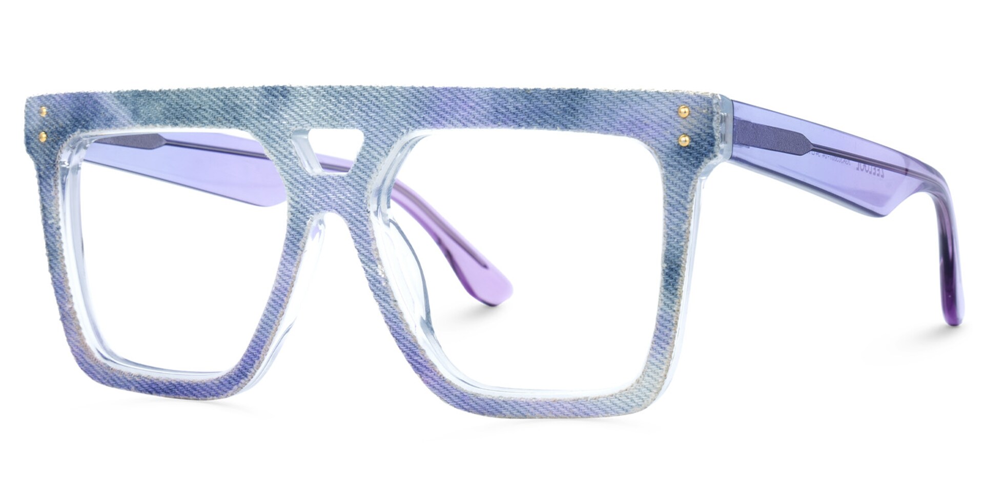 Rubin Blue Purple Denim Eyeglasses | Zeelool1