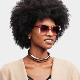 Palma Pink Square Sunglasses1