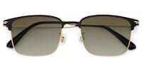 Charleston Browline Gold Sunglasses1
