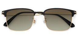 Charleston Browline Gold Sunglasses1