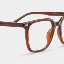 Eliza Dark Brown Square Glasses5
