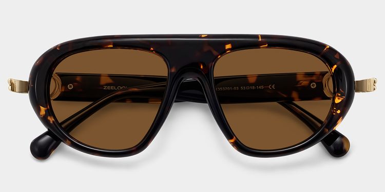 Aveline Tortoise Aviator Glasses